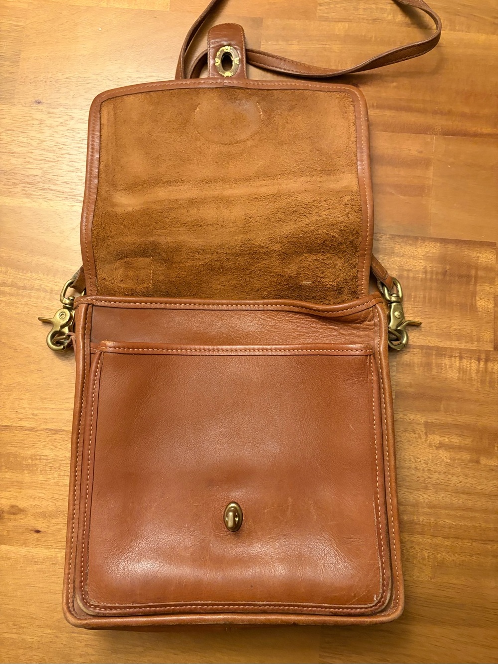 Coach Vintage Brown Leather Crossbody Satchel - Picture 3 of 10